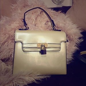 Y2k holographic Breakfast at Tiffany's handbag